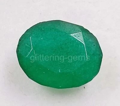 Lab-Created Green Emerald 8.90 Ct IGL Certified Oval Cut Loose Gemstone 5JSD - Image 1 of 4