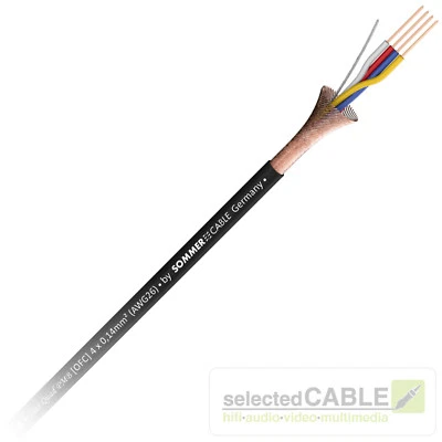 SOMMER CABLE SC-Cicada 4 Mikrofonkabel 4 x 0,14mm² PUR Kabel-Ø 3,4 mm | 200-0461