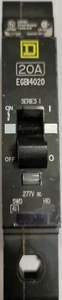 Square D EGB14020 20 Amp Single Pole Thermal Magnetic Circuit Breaker W12 - Picture 1 of 4
