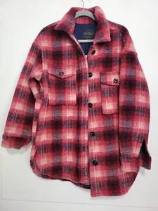 Revolve x Sanctuary Town Jacket Woodland Plaid Wool Blend Shacket Size XS NWT - Picture 1 of 11