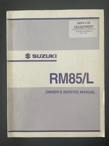 SUZUKI NOS K4 RM 85/L OWNERS SERVICE MANUAL OEM 99011-02B79-01A - Picture 1 of 3