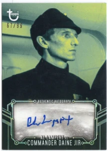 Star Wars Black & White Auto Autograph Al Lampert as Commander Daine Jir #67/99 - Picture 1 of 1