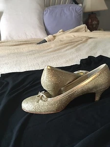 gold sparkle heels - Picture 1 of 9