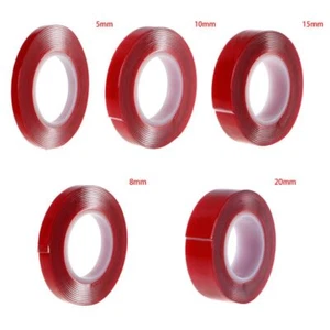 Heavy Duty Removable Mounting Tape Clear Traceless Adhesive Washable for Wall fo - Picture 1 of 18