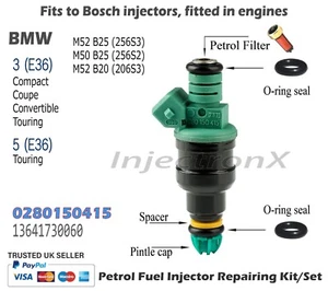 Einspritzventil Service Kit O-Ring 0280150415 für BMW 3 5 E36 2.0 2.5 Motoren - Bild 1 von 1
