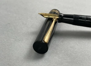 Sheaffer Oversize Flat Top Schwarz Füllfederhalter 14k Goldfeder - Bild 1 von 7