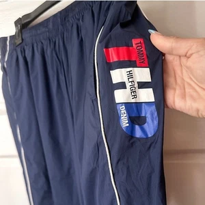 Tommy Hilfiger Track Pants S Y2K Nylon Lined Insulated Athletic Running NWOT  - Picture 1 of 14
