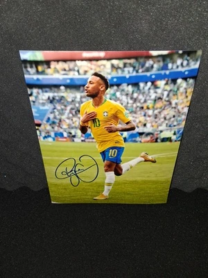 Neymar Jr. Signed Photo Brazilian Soccer Legend Autographed 8x10 w/COA  - Image 1 of 2