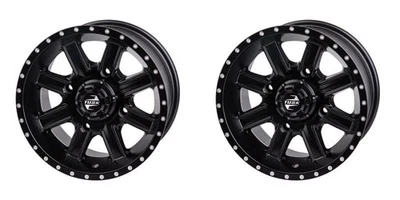 (Paquete de 2) Rueda en cascada Tusk 4/156 12x7 4,0 + 3,0 negro mate para KTM 525 XC 2008 Foto 1 de 4