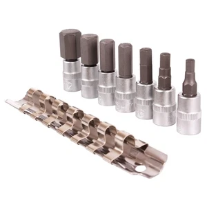 STECKSCHLÜSSEL SATZ 1/4 ZOLL SW 4-12 mm NUSS INNEN SECHSKANT für INBUS SCHRAUBEN - Bild 1 von 3