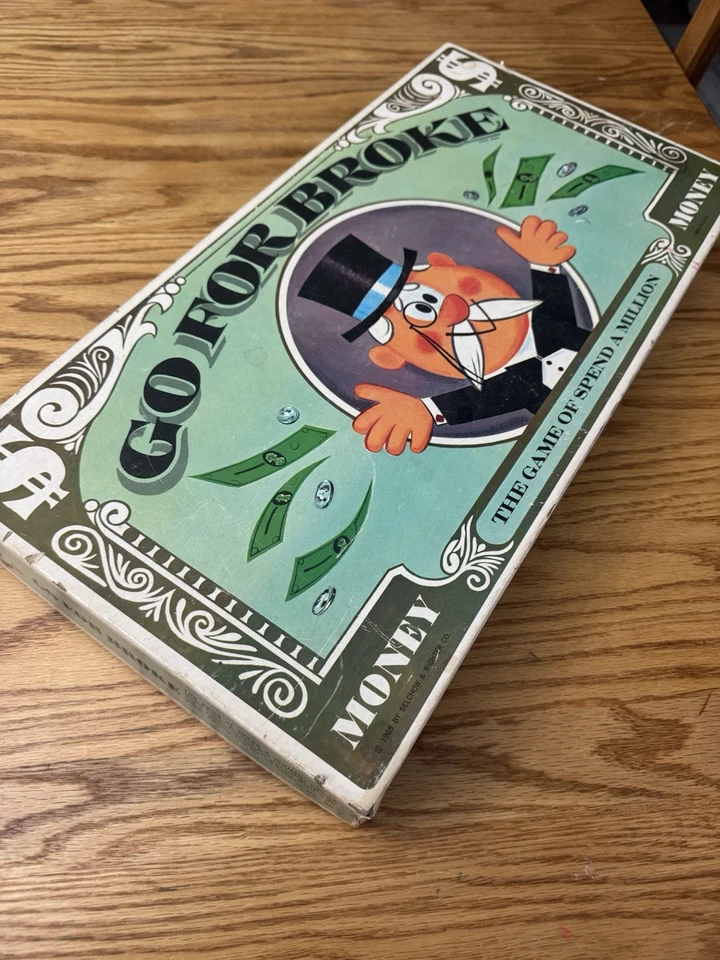 Vintage Go For Broke Board Game Selchow & Righter 1965 No. 58 - Image 1 of 4
