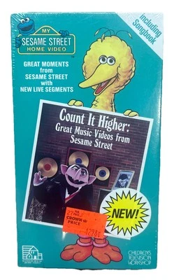 Sesame Street Home Video Count It Higher Great Music Videos VHS 1988 SongBook - Image 1 of 4