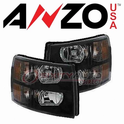 AnzoUSA Headlight Assembly for 2007-2013 Chevrolet Silverado 2500 - wt Foto 1 de 4