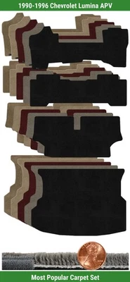 Juego de alfombrillas Ultimat personalizadas para Chevrolet Lumina APV 1990-1996 (4 piezas) #EM0 Foto 1 de 4
