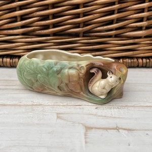 Vintage Hornsea Eichhörnchen Baumstamm Pflanzgefäß Vase Schmuck Schale - Bild 1 von 9