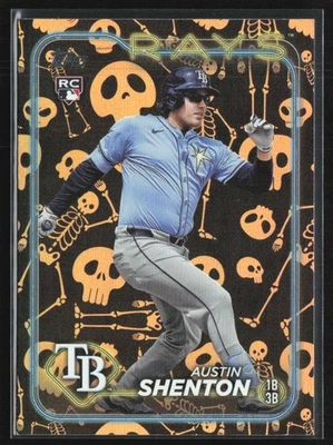 Austin Shenton 2024 Topps Update Halloween Mummy RC /50 #US275 Tampa Bay Rays - Image 1 of 2