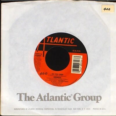 Genesis - In Too Deep / I'd Rather Be You - 7" single 45rpm record - Imagem 1 de 2
