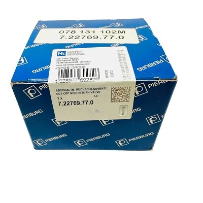 Válvula de retención de bomba de aire Pierburg 7.22769.77.0 078-131-102M para Audi Foto 1 de 3