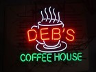 New Deb's Coffee House Neon Light Sign 24"x20" Lamp Poster Real Glass Beer Bar for sale