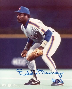Eddie Murray "33" Signed Autographed NY Mets 8x10 Baseball Photo COA! - Picture 1 of 1