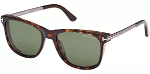 Gafas de sol cuadradas suaves Tom Ford Sinatra Dark Havana para hombre - FT1104 52N 53 Italia - Imagen 1 de 3