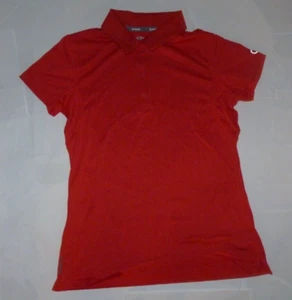 NEW CHAMPION Vapor Golf Polo Shirt Women Ladies S Small Red Performance NIP FF33 - Picture 1 of 3