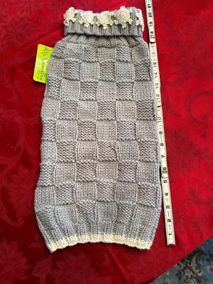 NOVO COM ETIQUETAS LINDO SUÉTER DE CACHORRO CINZA MACIO UP COUNTRY COM FLOCOS DE NEVE TAMANHO G CONFIRA FOTOS - Imagem 1 de 4