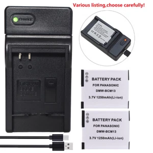 DMW-BCM13 Battery or Charger for Panasonic Lumix DMC-TZ40 DMC-TZ41 DMC-TZ55 TZ56 - Bild 1 von 43