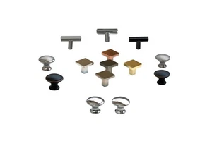 Schrankknopf rund und T, 3 Farben, 3 Designs - Bild 1 von 21