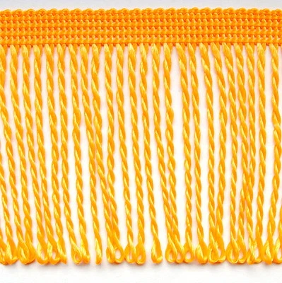 ab 5,0 m Fransen 80mm Melonengelb 1,18 €/m Fransenborte Dekoborte Schnittfransen - Bild 1 von 2