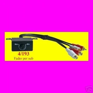 PHONOCAR 4/193 Contrôle Niveau Sub Fader Universel By PHONOCAR New - Bild 1 von 1