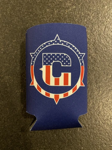 Chicago Fire Can Koozie Holder Cooler FC Soccer MLS USA July 4 Colors Cover