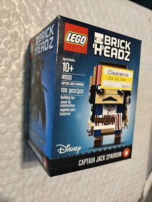 LEGO Disney BrickHeadz 41593 - Capitán Jack Sparrow - Nuevo Sellado Retirado Foto 1 de 4