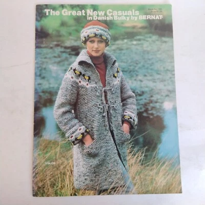 The Great New Casuals In Danish Bulky With Bernat Book 225 Sweaters In Hats - Image 1 of 3