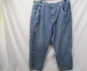 Brooklyn Xpress Mens Jeans 42 Straight Blue Cotton Blend Denim Collection Pocket - Picture 1 of 10