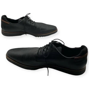 Dr. Scholl's Sync Dress Shoes Men's 15M Black Smooth Faux Leather Lace-Up Oxford - Picture 1 of 14