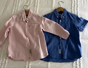 ACADEMY BRAND Kids Hampton Linen Shirts x2 - Picture 1 of 7