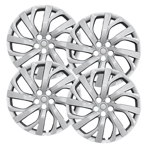 Set of (4) 16" Silver Hubcap Replacements for Toyota Corolla 2017-2019 - Picture 1 of 6