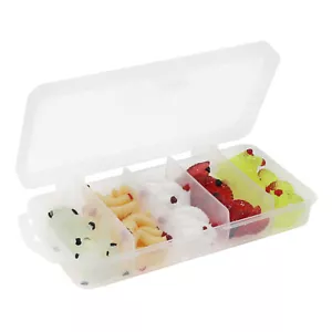 Fishing Worms Lures,Silicone Soft Maggot Baits Bread Worm Fishing Lure 100pcs - Picture 1 of 12