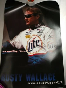 Rusty Wallace Miller Lite Oakley NASCAR Poster Display Pro M Frame - Picture 1 of 4