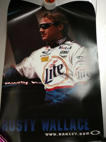 Rusty Wallace Miller Lite Oakley NASCAR Poster Display Pro M Frame Cover