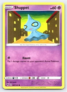 Shuppet 067/185 Common Vivid Voltage Pokemon Card - NM Near Mint - Picture 1 of 5