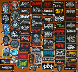 Various Rock & Metal Band Patches Part 1 