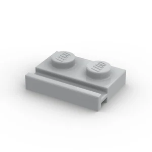 Lego 10x Platte Führungsschiene 1x2 plate door rail 32028 hellgrau light bluish - Picture 1 of 1