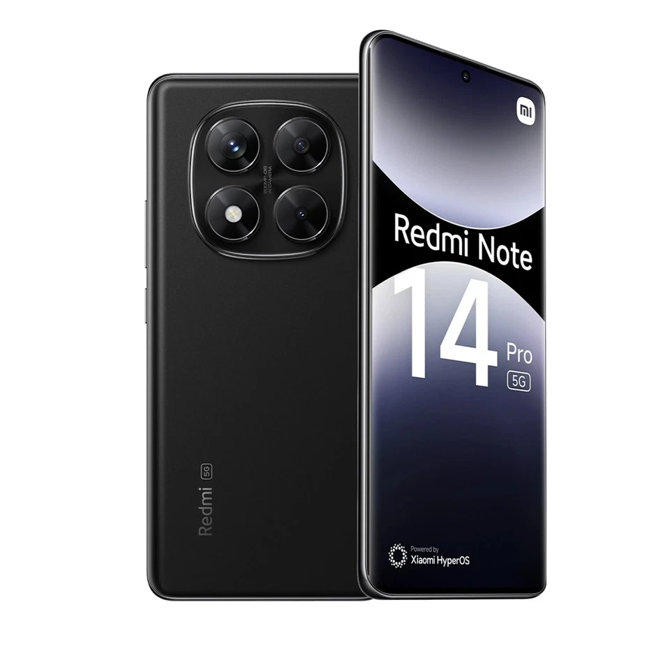 Xiaomi Redmi Note 14 Pro 5G Dual SIM 12GB RAM 512GB - Midnight Black EU