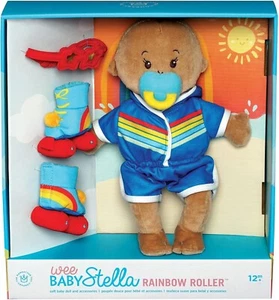 Manhattan Toy Wee Baby Stella Rainbow Roller 12" Baby Doll Set for Toddlers 12M+ - Picture 1 of 8