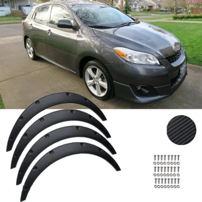 Carbon Look Car Flexible Fender Flares Wide Body Wheel Arche For Toyota Matrix - Image 1 of 4