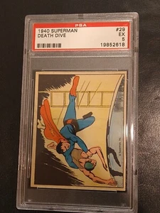 1940 R145 Gum, Inc. SUPERMAN #29 "Death Dive", PSA 5 Excellent - Picture 1 of 3