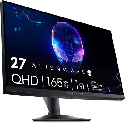 Alienware 27" 180Hz QHD IPS Gaming Monitor AW2724DM, AMD FreeSync Prem Pro Black - Image 1 of 4