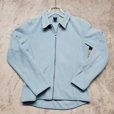 Gap Women's XS Pale Blue Fleece-Type Sweater Jacket Warm Full Zip Long Sleeve - Image 1 of 4
